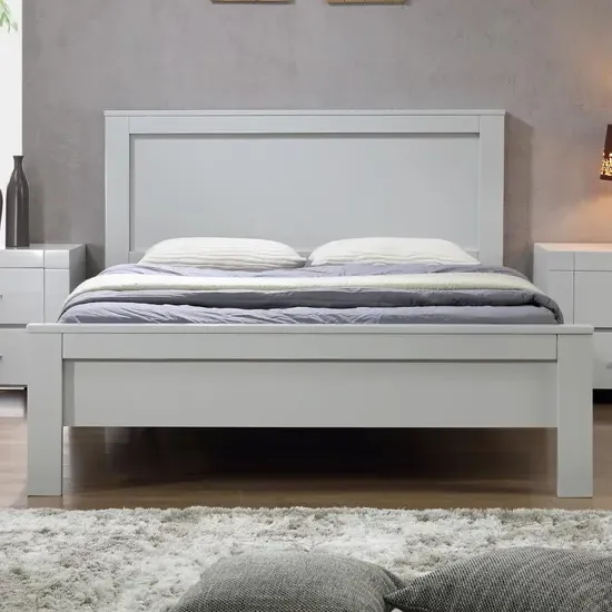 Calliope Double Bed Frame - Grey, Solid Acacia product