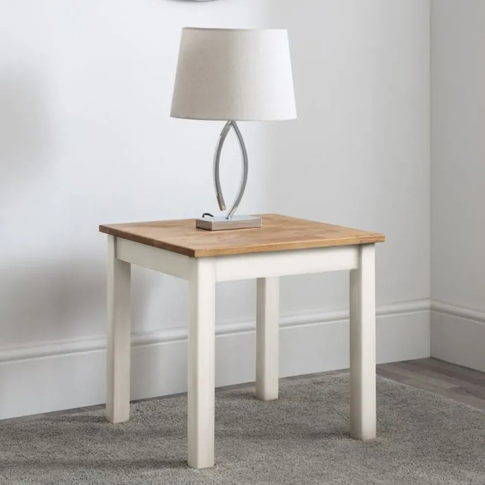 Calliope Lamp Table - Ivory, Oak image