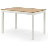 Calliope Rectangular Dining Table - Ivory, Oak