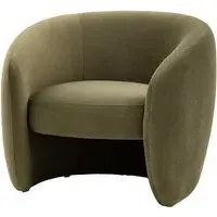 Calvi Fabric Armchair - Moss Green