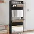 Calvi Shoe Storage Cabinet with 4 Mirror Layers - Black