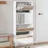 Calvi Shoe Storage Cabinet with Mirror - White