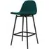 Calving Velvet Bar Chair - Green, Velvet