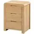 Camber 3-Drawer Bedside Cabinet - Waxed Oak