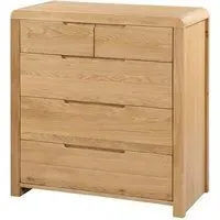 Camber Tall Chest of Drawers - Waxed Oak