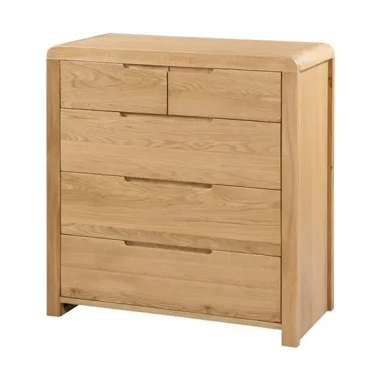 Camber Tall Chest of Drawers - Waxed Oak