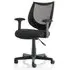 Camden Office Chair with Fixed Arms - Black, Mesh