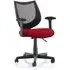 Camden Office Chair with Fixed Arms - Black, Mesh