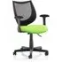 Camden Office Chair with Fixed Arms - Black, Mesh