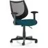 Camden Office Chair with Fixed Arms - Teal, Mesh