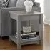 Cameron Side Table with Shelf - Grey, Oak