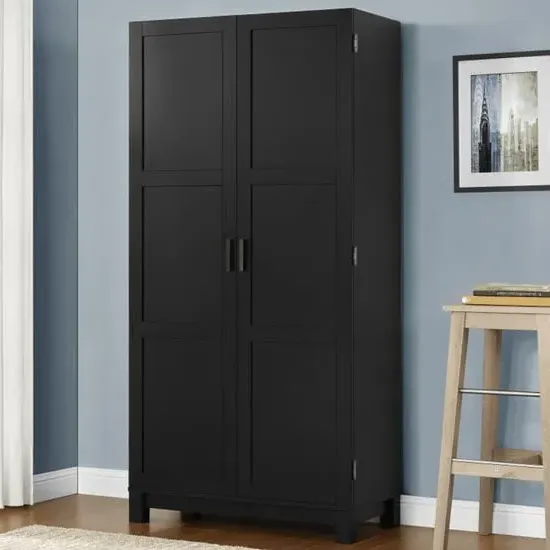 Cameron Storage Cabinet with Drawers - Black, Oak