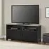 Cameron TV Stand with Storage - Black, Oak