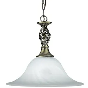 Cameroon Pendant Light - Brass, Marble Glass image