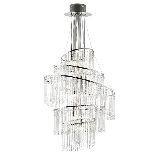 Camille 24 Lights Ceiling Pendant Light - Polished Chrome