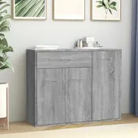 Camino Sideboard with 3 Doors 1 Drawer - Grey Sonoma, Engineered Wood alternate view