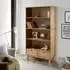Camira Pinewood Bookcase 3 Shelves 2 Drawers - Brown