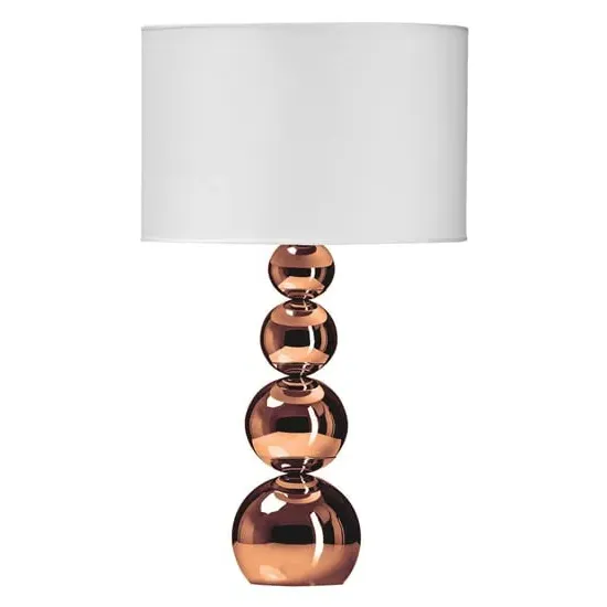 Camox Table Lamp with Touch Control - White, Copper image