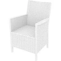 Camrose Outdoor Rattan Armchair - White