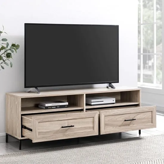 Camrose TV Stand with 2 Drawers - Birch, MDF image