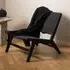 Camrose Weaved Pattern Lounge Chair - Black