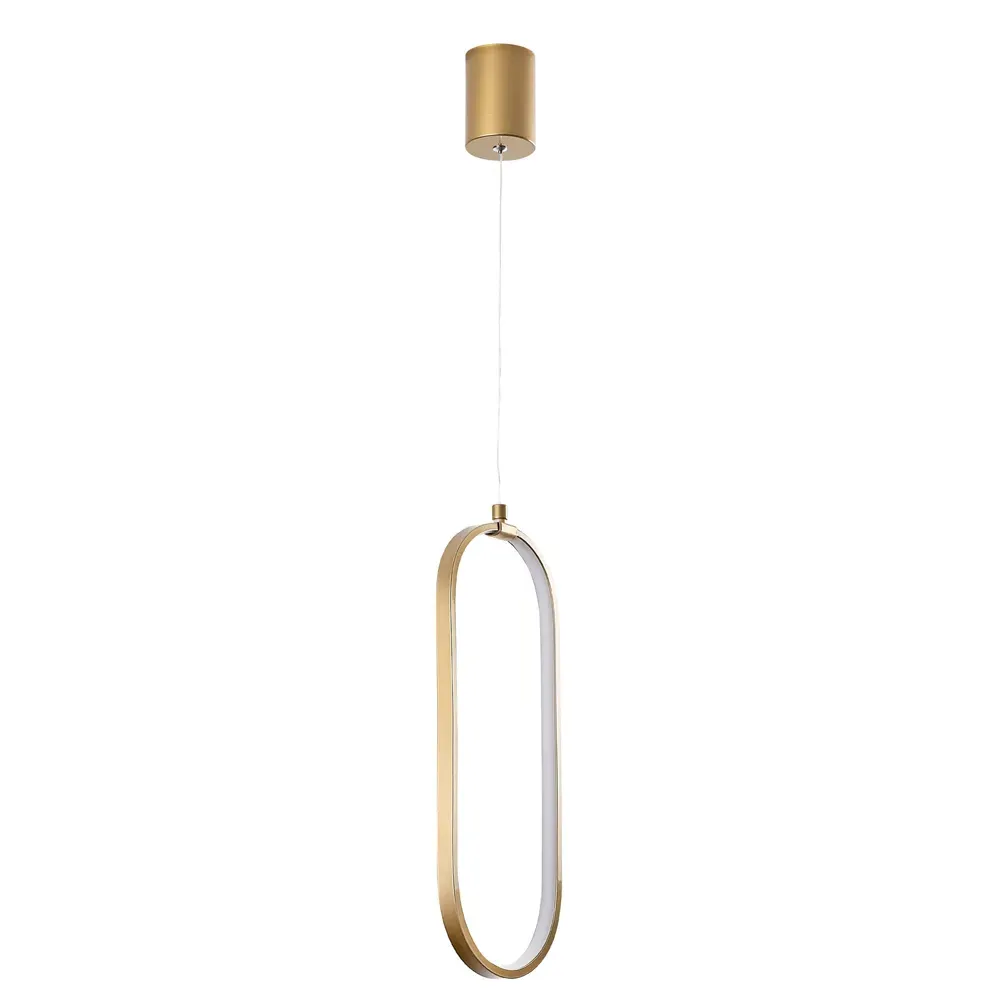 Can Cylindrical Ceiling Pendant Light - Gold, Metal product