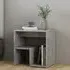 Canaan Bedside Cabinet with Shelf - Concrete Effect