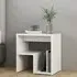 Canaan Bedside Cabinet with Shelf - White, Engineered Wood