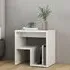 Canaan Bedside Cabinet with Shelf - White, High Gloss