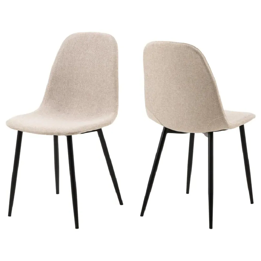 Canby Dining Chairs - Beige, Fabric image