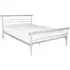 Candela Single Bed Frame - Silver, Metal