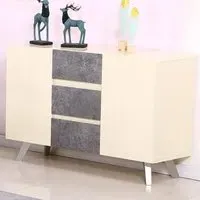 Candie Sideboard - Cream, High Gloss