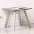 Candie Square Lamp Table with Steel Legs - Concrete Effect