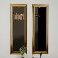 Candy Glass Set of 2 Wall Mirrors - Gold, MDF alternate view