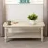 Caneadea Coffee Table - Antique Cream, Wood