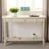 Caneadea Console Table with Drawer - Antique Cream, Wood