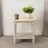 Caneadea Side Table - Antique Cream, Wood