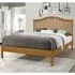 Canika Double Bed Frame - Honey Oak, Hevea Hardwood