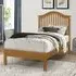 Canika Single Bed Frame - Honey Oak, Hevea Hardwood