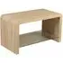 Cannock Rectangular Coffee Table with Glass Shelf - Sonoma Oak