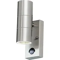 Canon Large Wall Light with Motion Sensor - Polished Stainless Steel