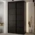 Canon Wardrobe with 2 Sliding Doors - Black