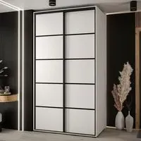 Canon Wardrobe with 2 Sliding Doors - White