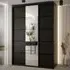 Canon Wardrobe with 3 Sliding Doors - Black