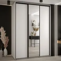 Canon Wardrobe with 3 Sliding Doors - White