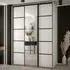 Canon Wardrobe with 3 Sliding Doors - White