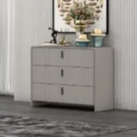 Canton 3-Drawer Chest - Flannel Grey, Wood alternate view