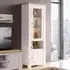 Canyon LED Tall Display Cabinet with 2 Doors - White, Oak