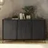 Cappy 3-Door Sideboard - Black, Wood