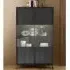 Cappy Display Cabinet with LED - Black, Wood